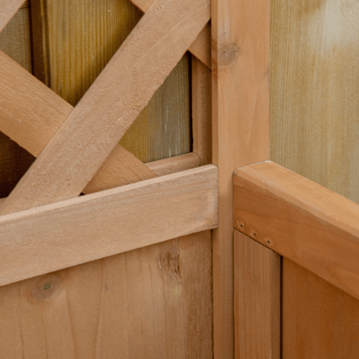 Garden Wooden Planter Box with Trellis 76x36x170cm