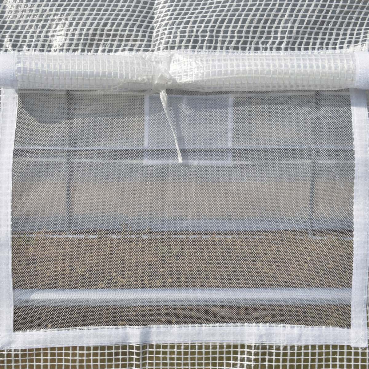 4 x 3 x 2 m Polytunnel Greenhouse With Steel Frame White wind-resistant outdoor plant protection structure