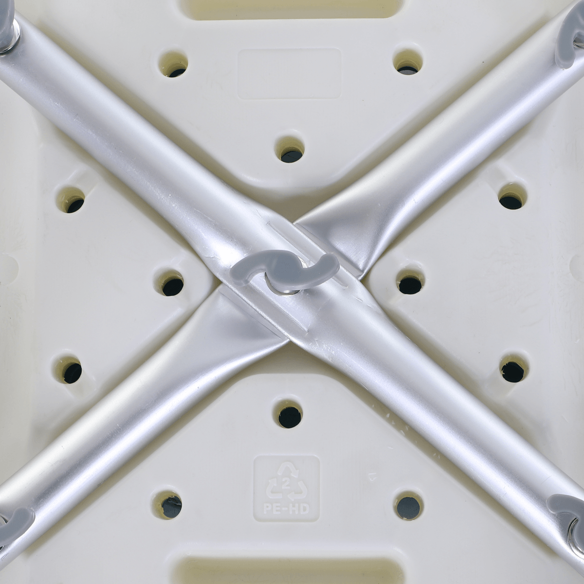 Adjust Aluminum Bath Stool Spa Shower Chair Non-Slip w/ Shower Hole