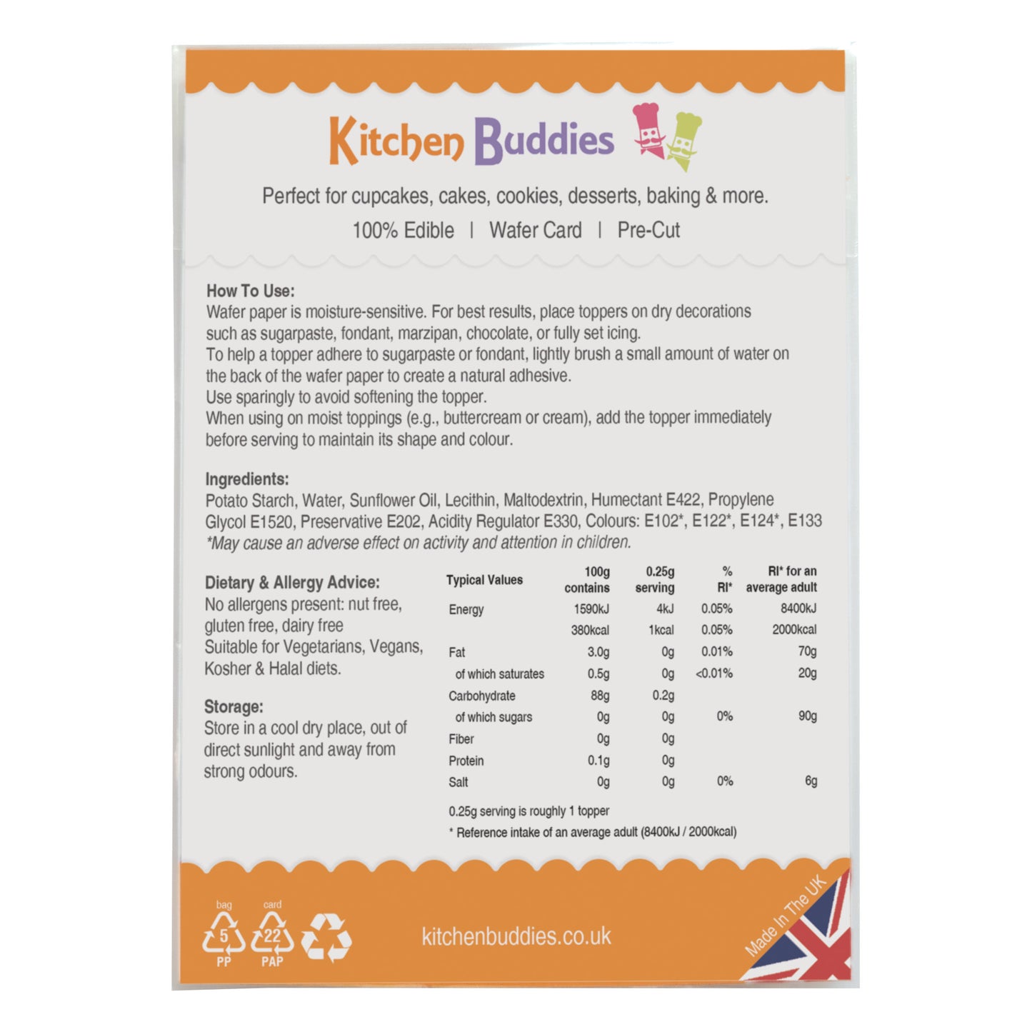 24 x Happy Birthday Edible Wafer Cupcake Toppers – Pre-Cut 3.8cm Birthday Cake Decorations – Thick Wafer Paper – Colourful Cupcake Toppers for Kids & Adults