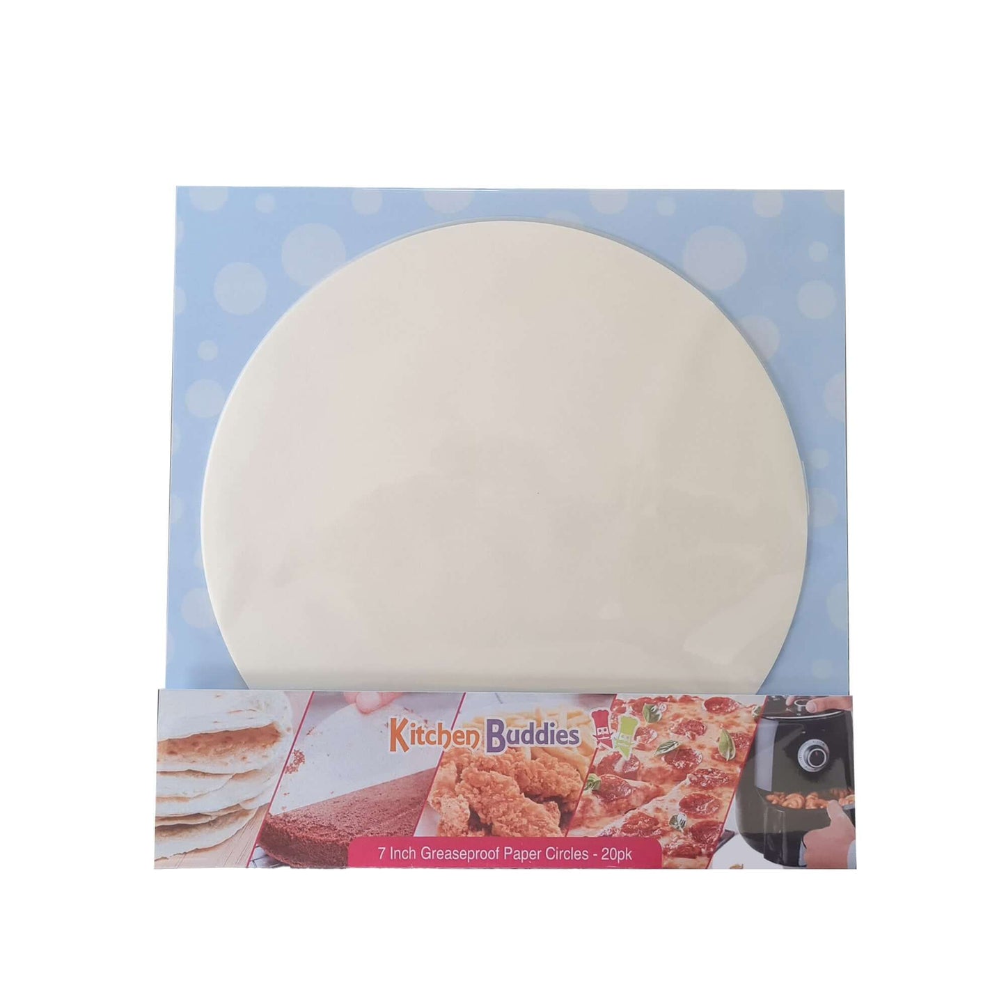 7 inch greaseproof parchment circles for baking, perfect for lining cake tins and preventing food sticking.
