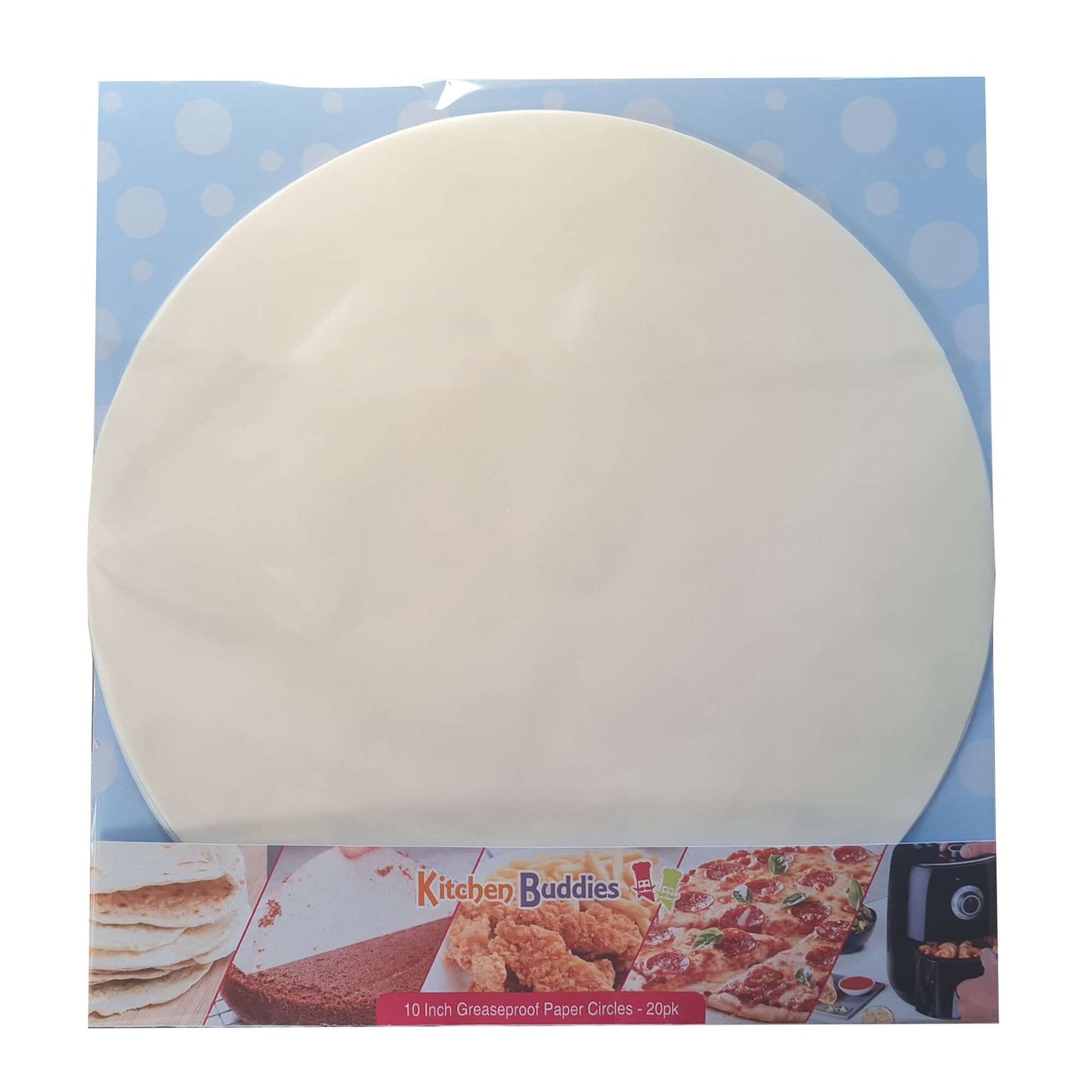 10 inch greaseproof parchment circles for baking, perfect for lining cake tins and preventing food from sticking.
