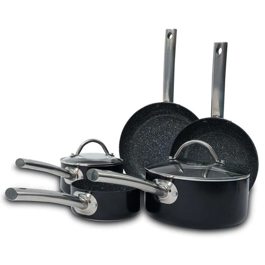 Durastone 5Pc Saucepans & Frying Pans Set
