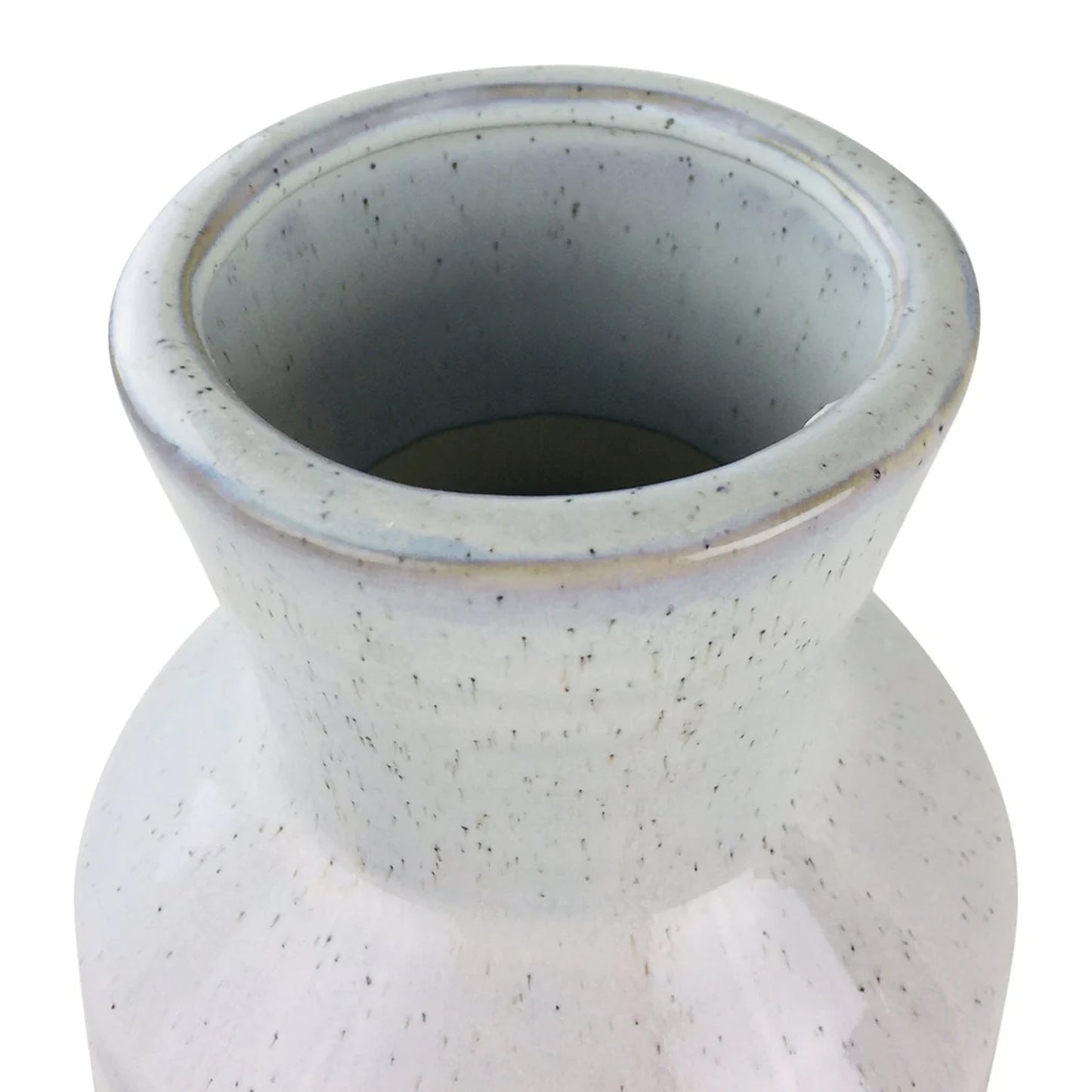 White Star Textured Stoneware Vase 44cm
