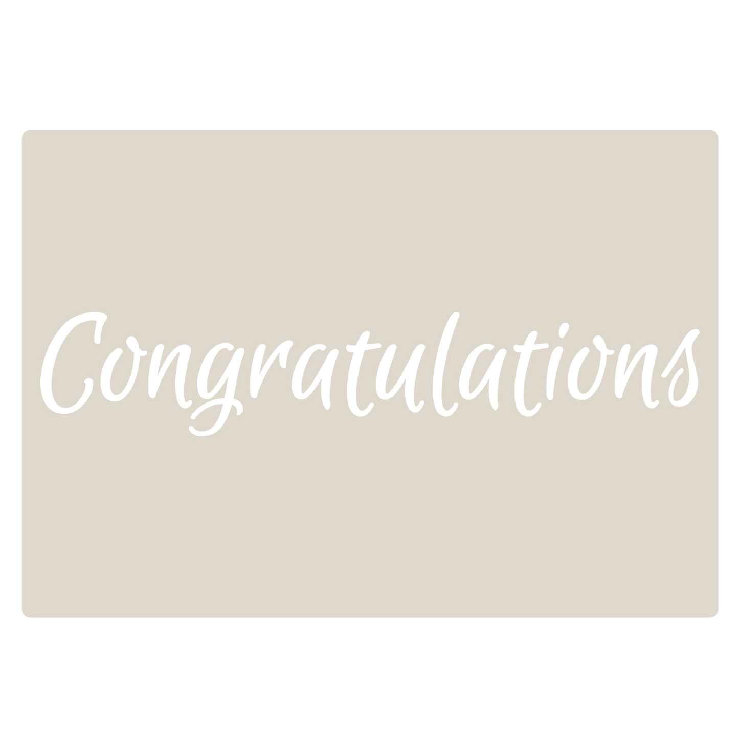Celebration Script Message Set 1,Happy Birthday, Happy Anniversary & Congratulations, A6 Craft & Cake Decorating Stencil, Reusable Mylar for Cakes, Cards, & Crafts