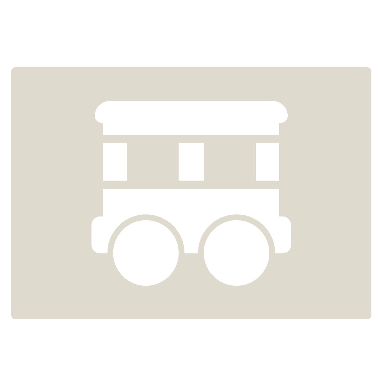Cute Train Stencil Set 4pc, train engine, passenger carriage, hopper car, box car, A6 Reusable Mylar Templates for Walls, Cakes, Crafts, Cards & More