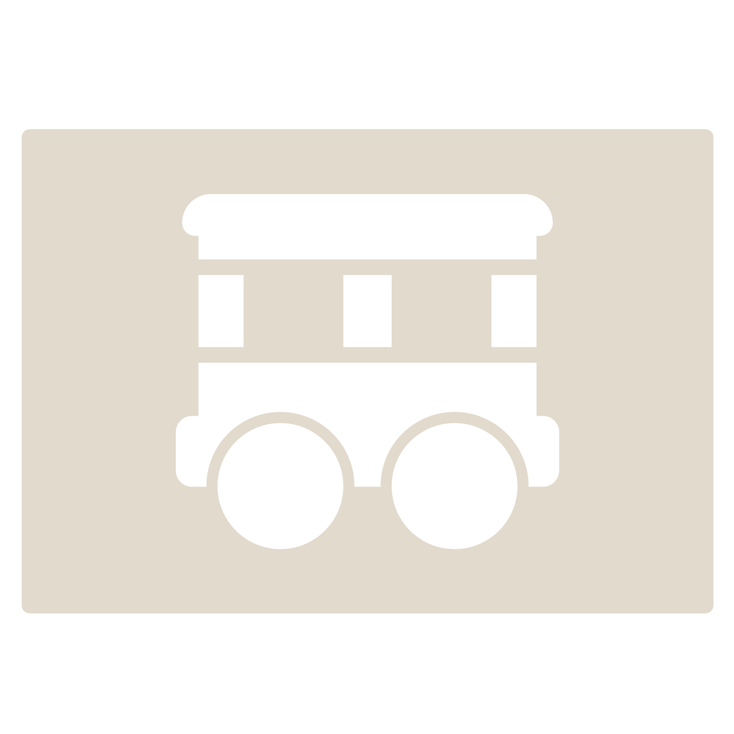 Cute Train Stencil Set 4pc, train engine, passenger carriage, hopper car, box car, A6 Reusable Mylar Templates for Walls, Cakes, Crafts, Cards & More