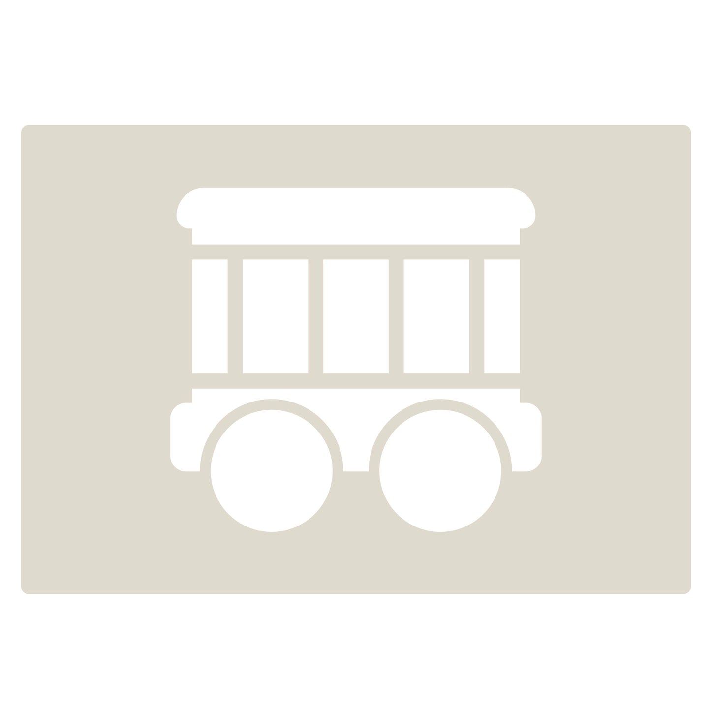 Cute Train Stencil Set 4pc, train engine, passenger carriage, hopper car, box car, A6 Reusable Mylar Templates for Walls, Cakes, Crafts, Cards & More