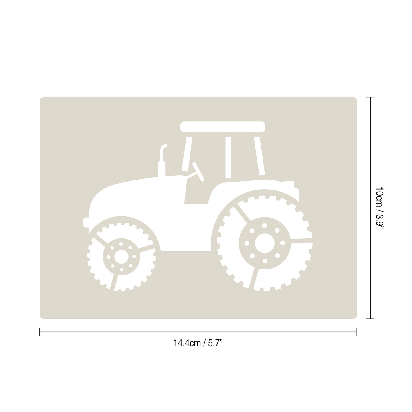 Industrial Vehicles Stencil Set tractor, digger, loader and lorry, 4pc A6 Reusable Mylar Templates for Walls, Cakes, Crafts, Cards & More