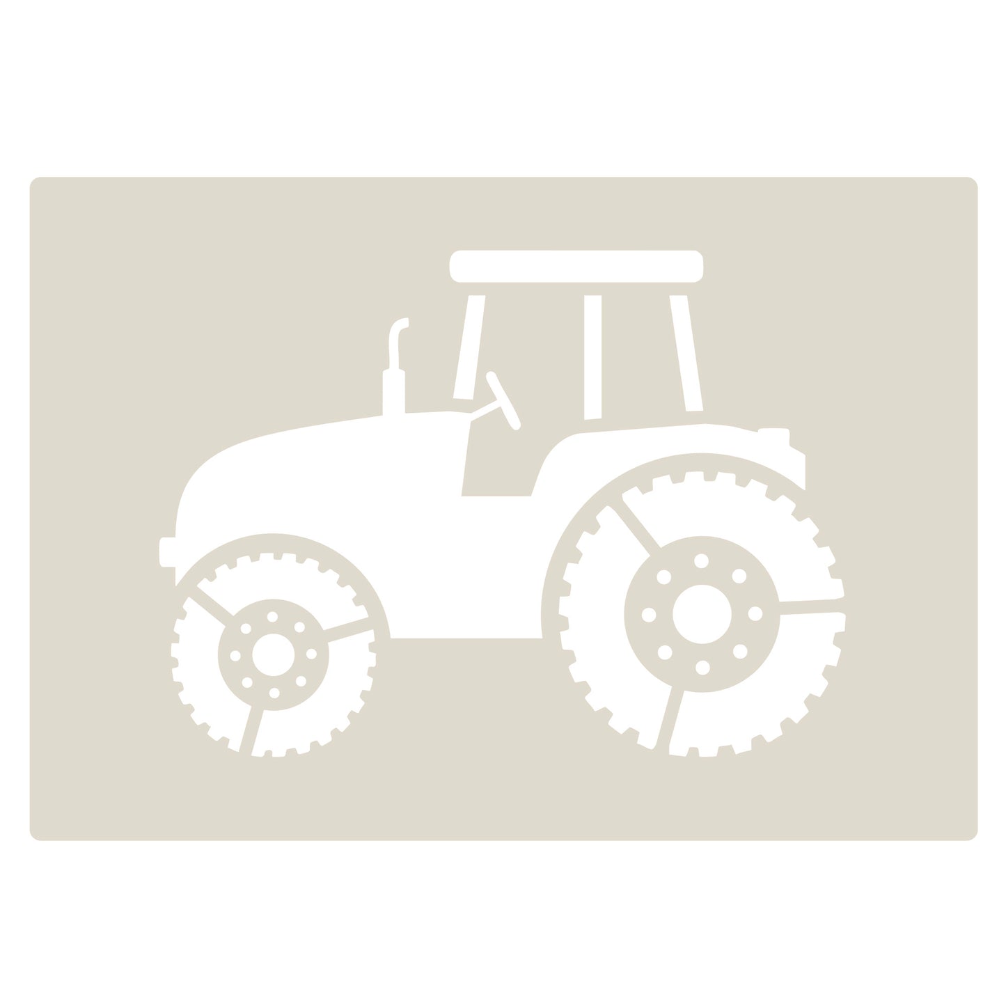 Industrial Vehicles Stencil Set tractor, digger, loader and lorry, 4pc A6 Reusable Mylar Templates for Walls, Cakes, Crafts, Cards & More