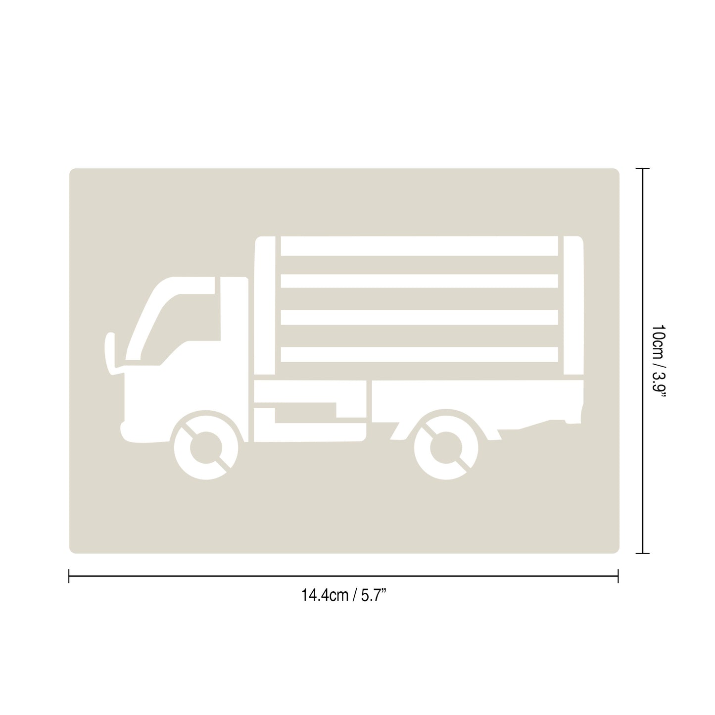 Industrial Vehicles Stencil Set tractor, digger, loader and lorry, 4pc A6 Reusable Mylar Templates for Walls, Cakes, Crafts, Cards & More