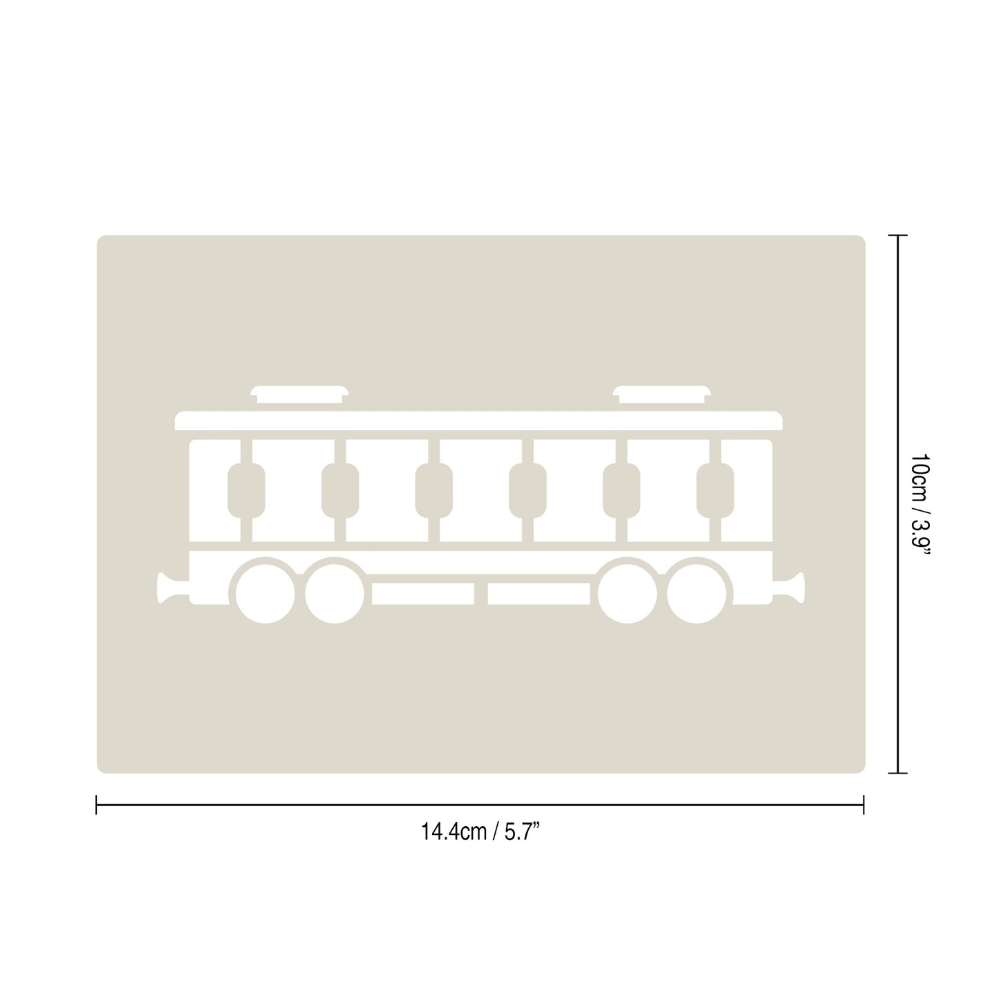 Steam Train Stencil Set – 4pc A6 Reusable Mylar Templates for Walls, Cakes, Crafts, Cards & More