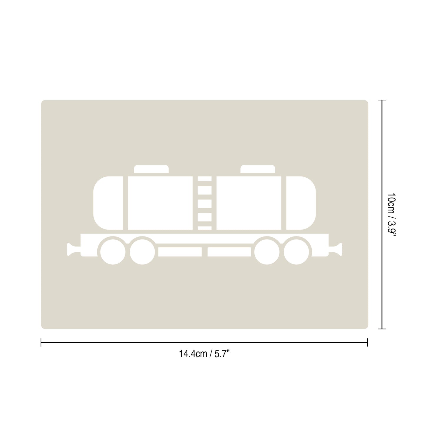 Steam Train Stencil Set – 4pc A6 Reusable Mylar Templates for Walls, Cakes, Crafts, Cards & More