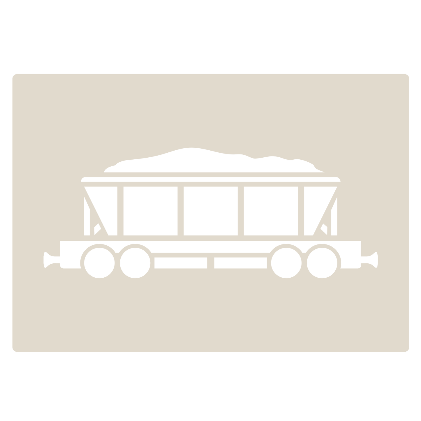Steam Train Stencil Set – 4pc A6 Reusable Mylar Templates for Walls, Cakes, Crafts, Cards & More