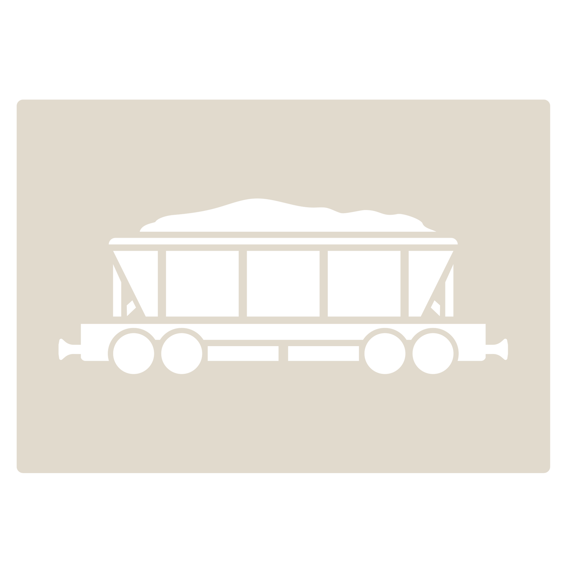 Steam Train Stencil Set - Hopper Car design suitable for walls, crafts, cake decorating, and more.