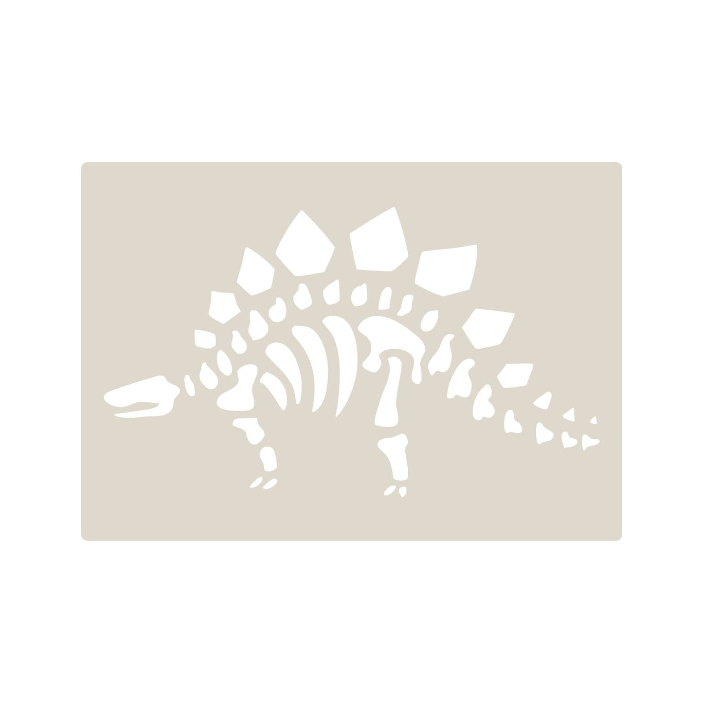 4pc Dinosaur Fossils & Footprints Stencil Set