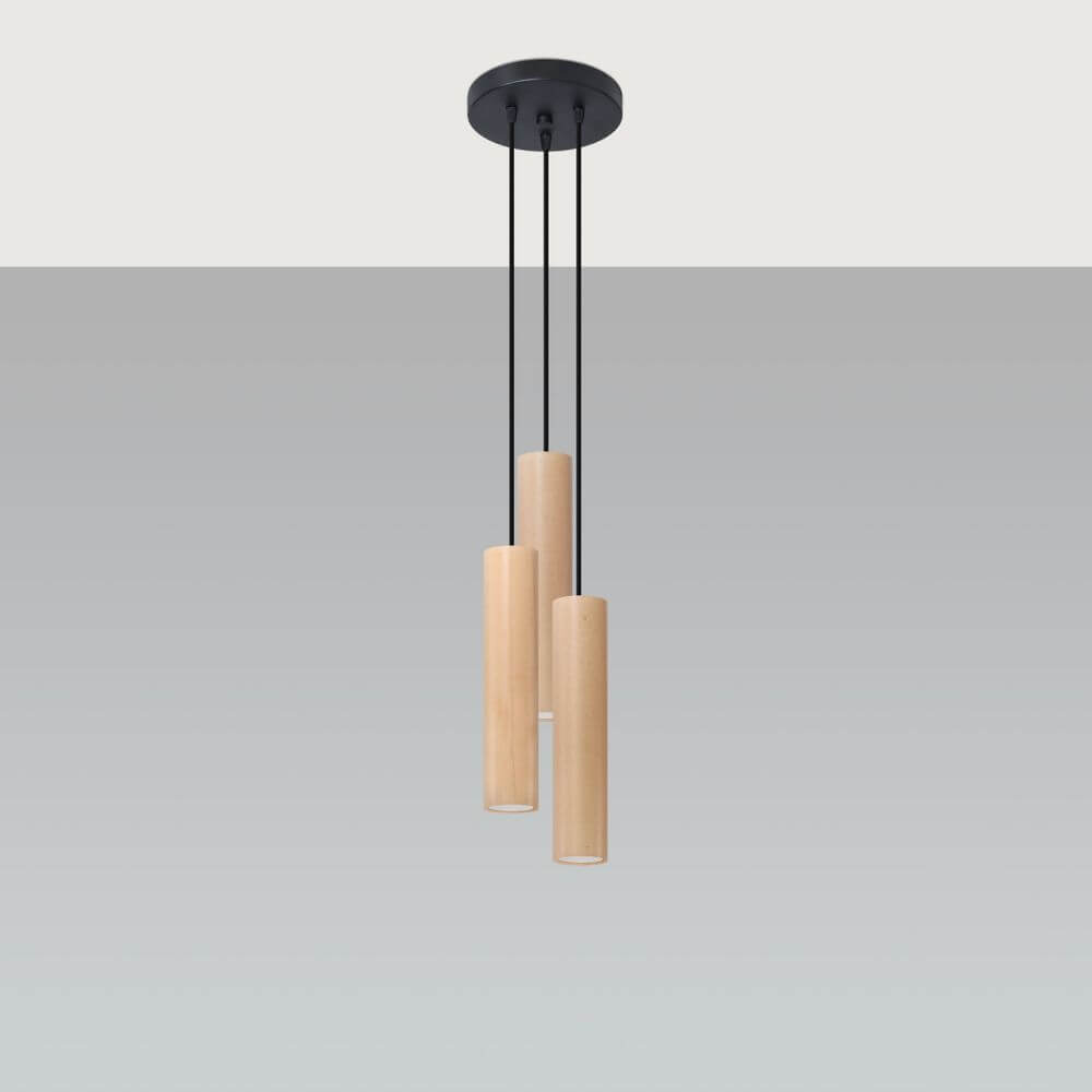 Lino Wood Scandinavian Design Pendant Lamps GU10