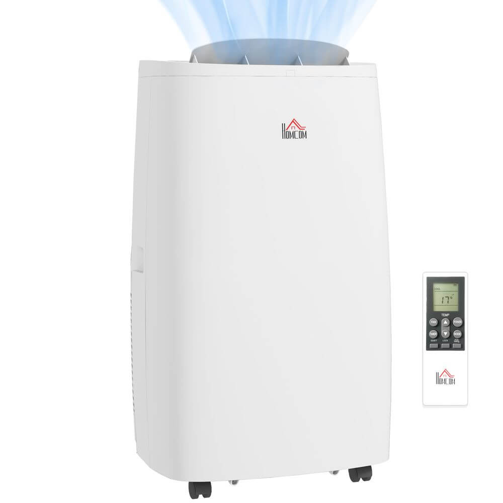 HOMCOM 14,000 BTU Portable Air Conditioner, Dehumidifier, With Timer. For Rooms Up To 40m²