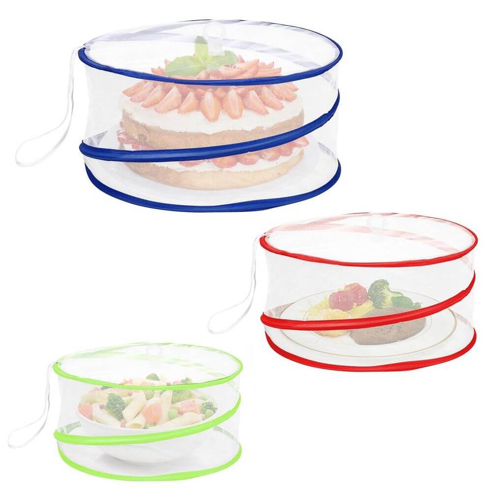 Vinsani Set Of 3 Pop Up Food Covers