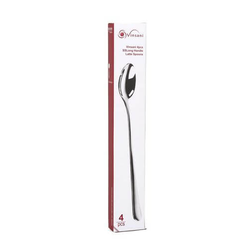Stainless Steel Long Handle Latte Spoons Set/8