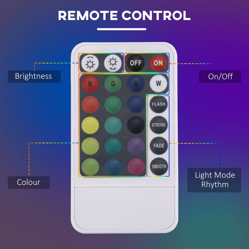 RGB Floor Lamp LED with Remote Control for Mood Lighting