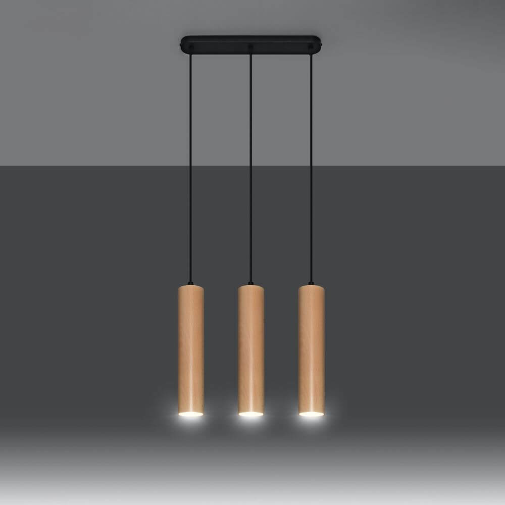 Pendant Lino Scandinavian Design Lamp Wood GU10