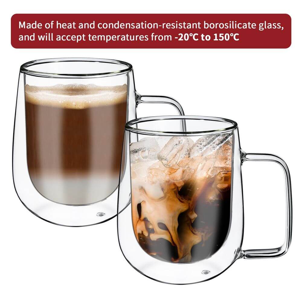 Double Wall Glasses Koppu Barware Set Of 2