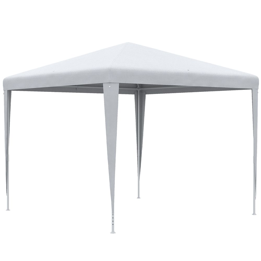Garden Patio Gazebo Marquee Party Tent Wedding Canopy White 2.7 x 2.7m
