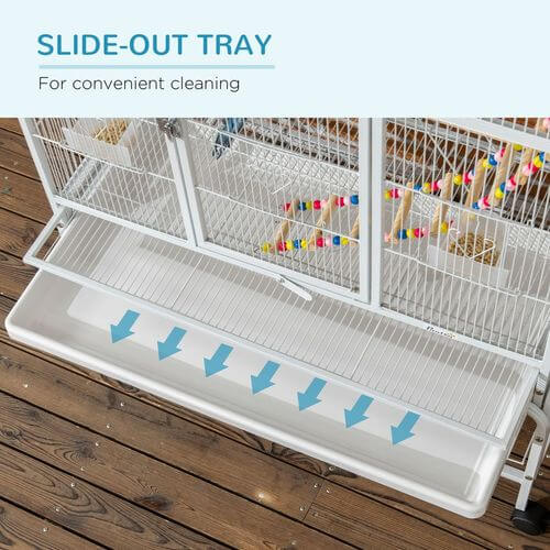 3 Tier Bird Cage With Stand Toy, for Canary Finch Cockatiel Parakeet Budgie.