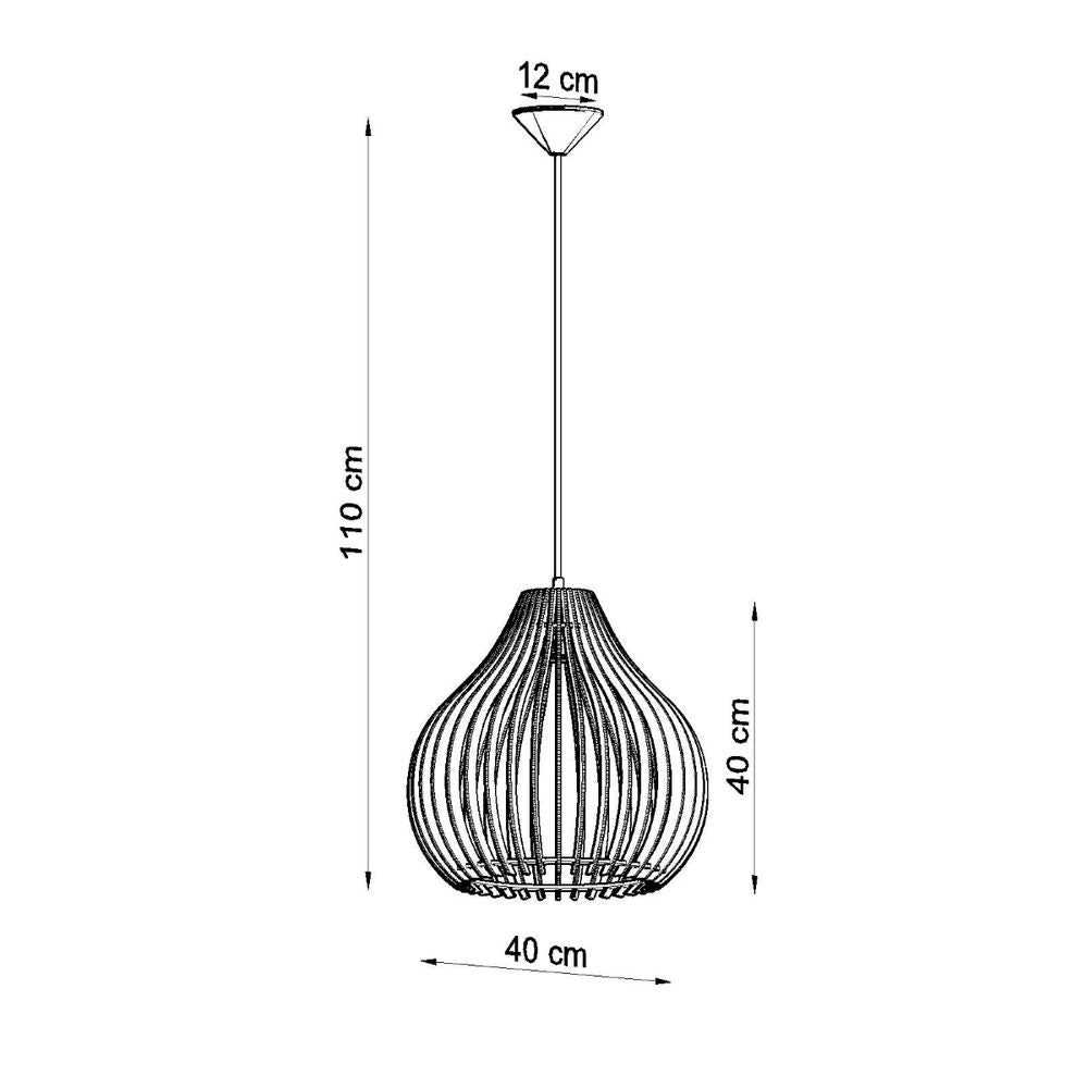 Pendant Aprilla Scandinavian Design Lamp Wood E27