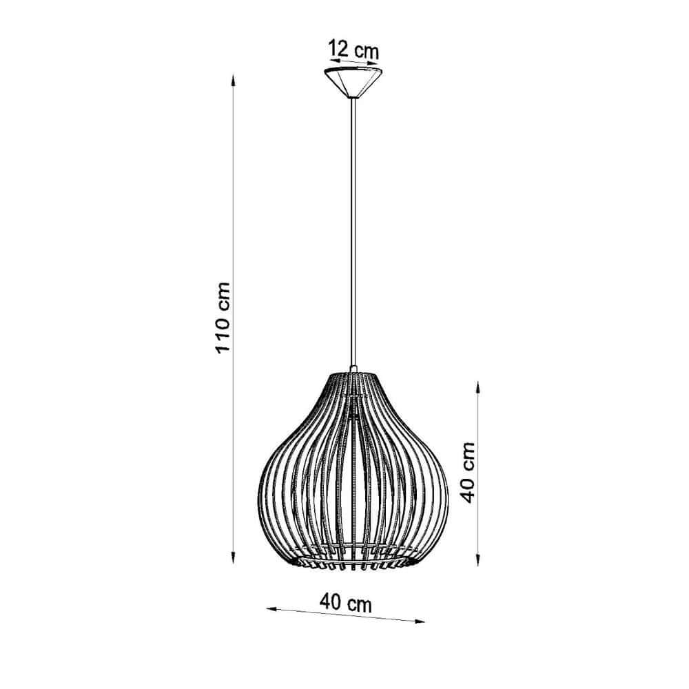 Pendant Aprilla Scandinavian Design Lamp Wood E27