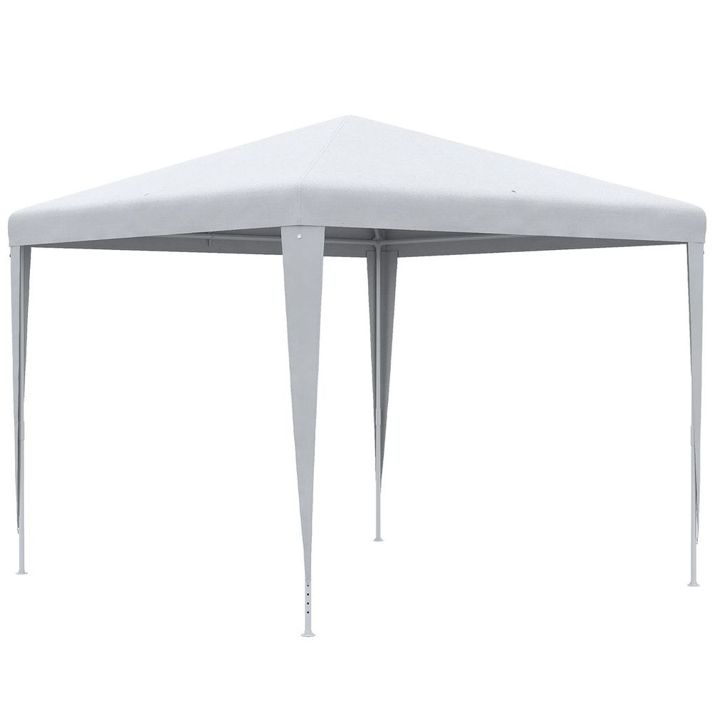 Garden Patio Gazebo Marquee Party Tent Wedding Canopy White 2.7 x 2.7m