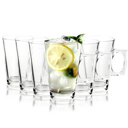 Vinsani Latte Glasses Set Of 6pcs