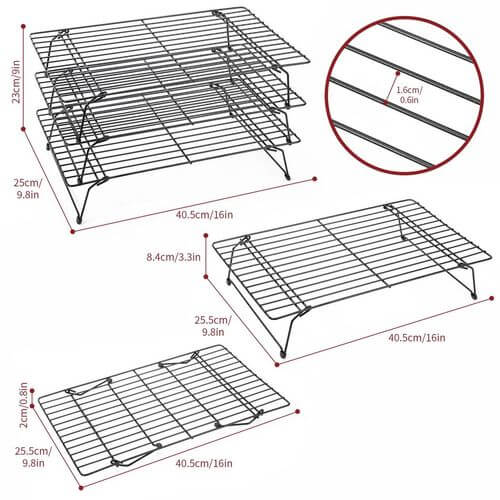 Vinsani 3-Tier Collapsible Cooling Rack