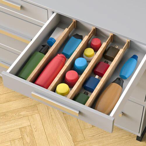 Vinsani Eco-Friendly Bamboo Drawer Dividers