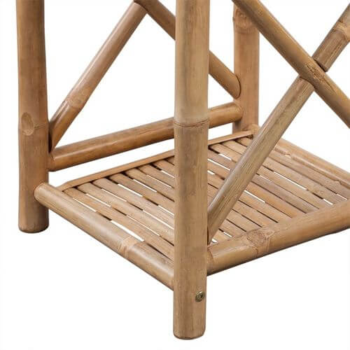 4-Tier Square Eco-Friendly Bamboo Shelf
