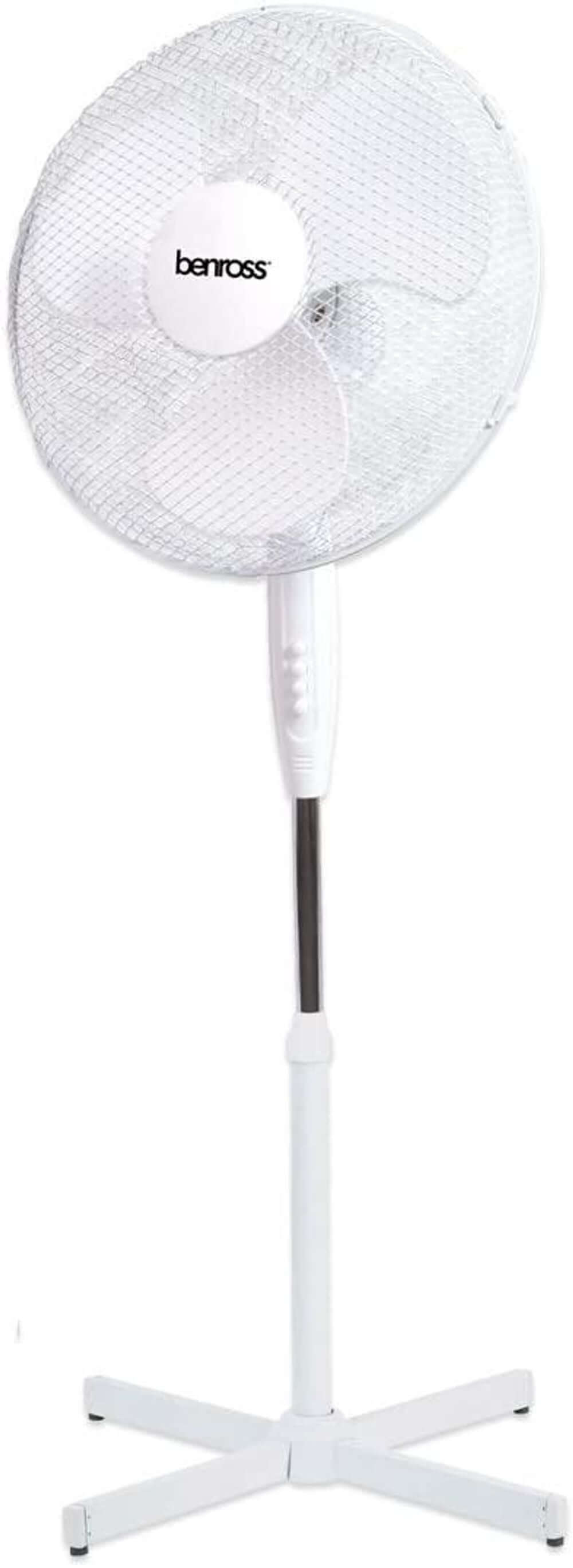 16 inch 3-Speed Stand Fan Oscillating and Tilting Head White