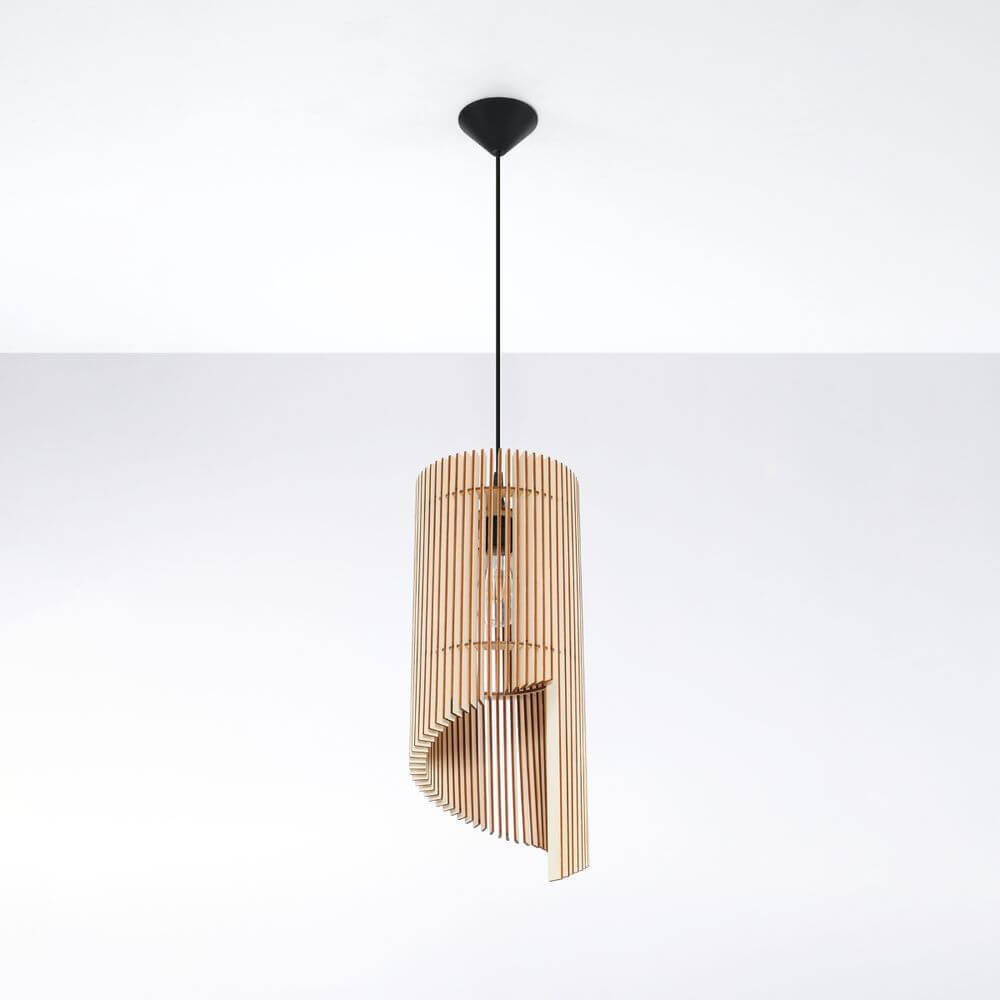 Alexia Scandinavian Design Wood Pendant Lamp E27