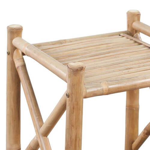 4-Tier Square Eco-Friendly Bamboo Shelf