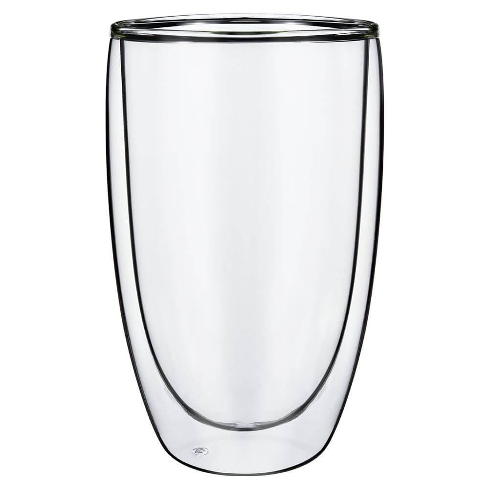 Double Wall Glasses Edgy Barware Set of 2