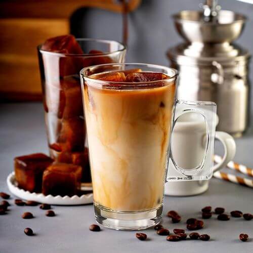 Vinsani Latte Glasses Set Of 6pcs