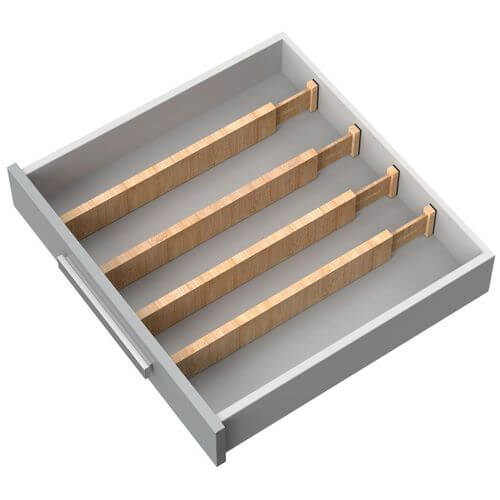 Vinsani Eco-Friendly Bamboo Drawer Dividers