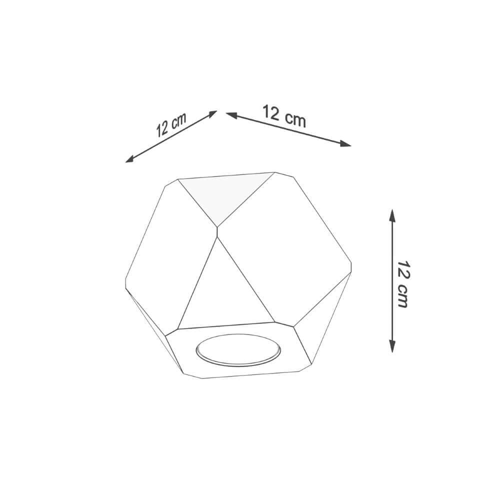 Woody Hex Scandinavian Design Wood Ceiling Lamp GU10