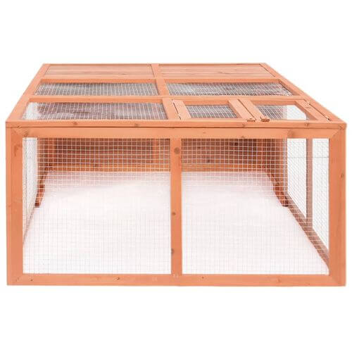Garden Animal Cage 150x100x50 cm Solid Firwood