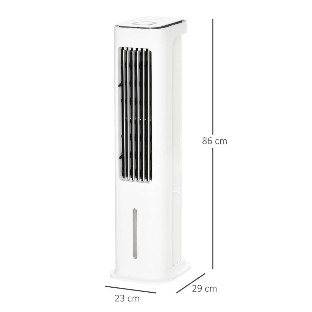 Evaporative Air Cooler with Timer Oscillating Tower Fan