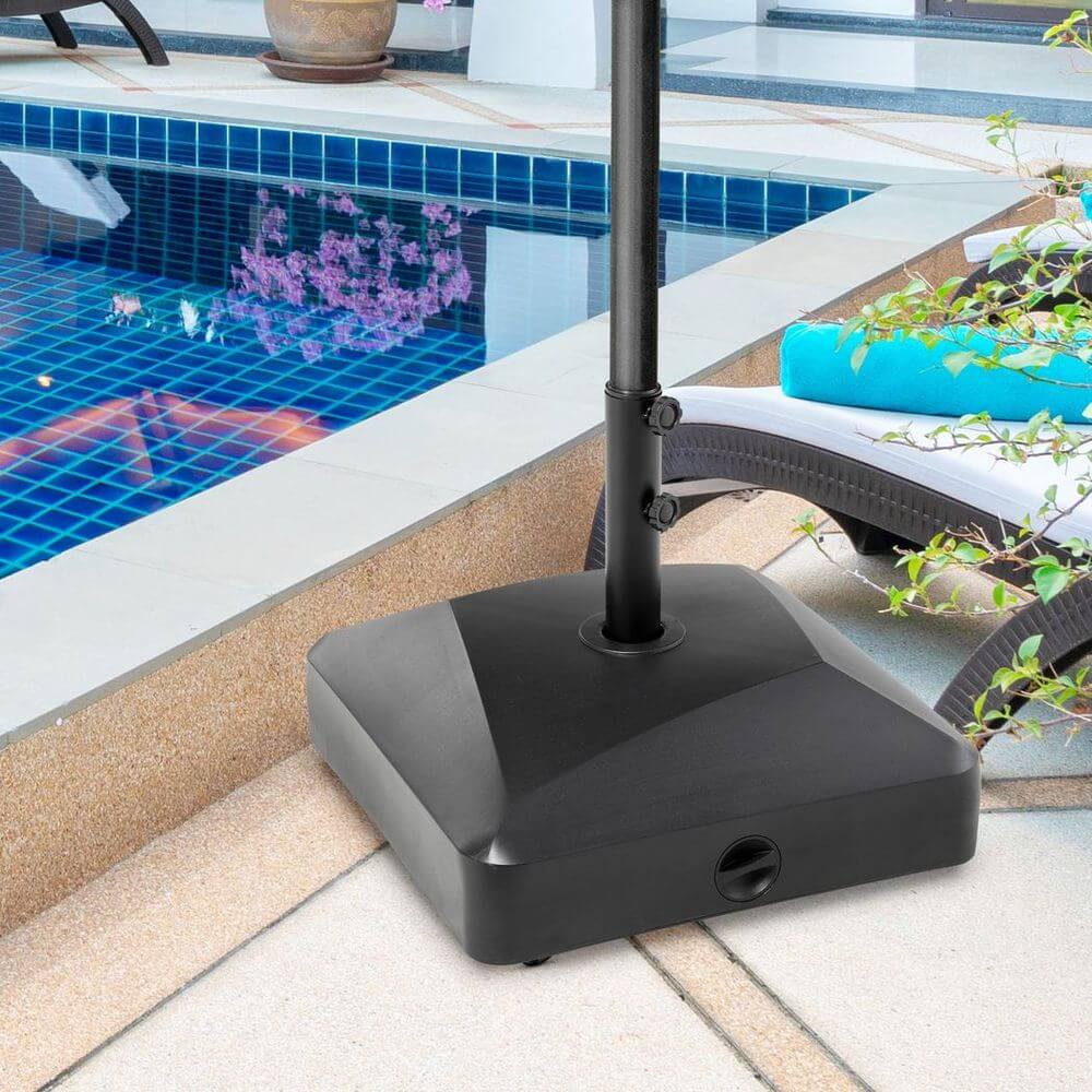 Garden Parasol Base Umbrella Stand 43kg Water or 60kg Sand Filled