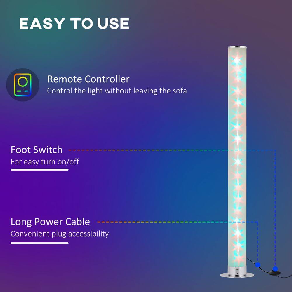 RGB Floor Lamp LED with Remote Control for Mood Lighting