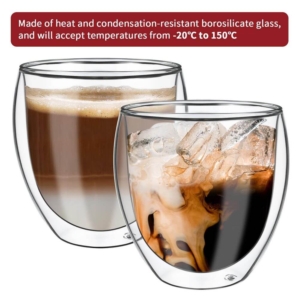 Double Wall Glasses Arc Barware Set of 2