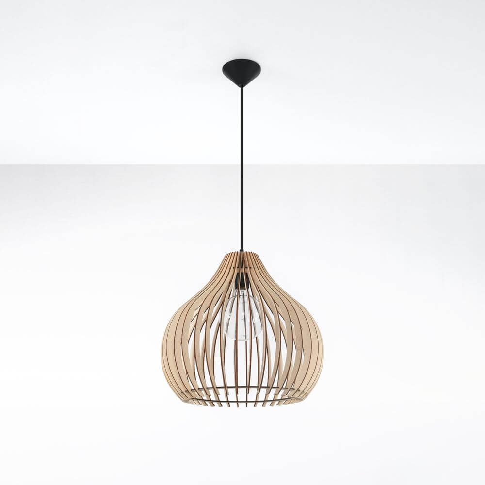 Pendant Aprilla Scandinavian Design Lamp Wood E27