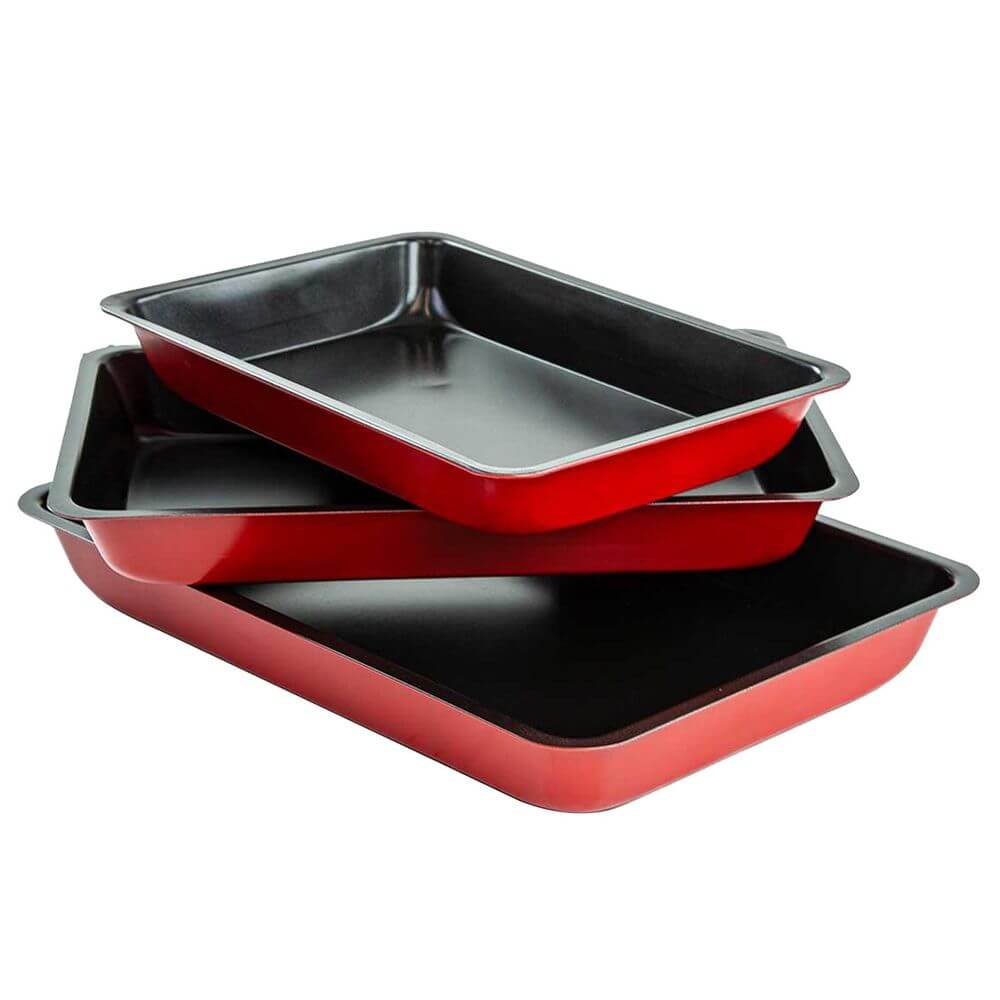 3 Piece Non-Stick Baking Trays